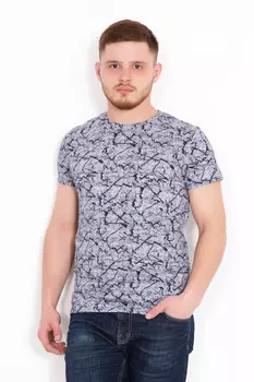 Муж. футболка "Демьян" Серый р. 56