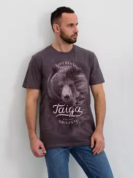 Муж. футболка "Хозяин тайги" Мокко р. 56