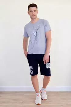 Муж. футболка "Кевин" Серый р. 50