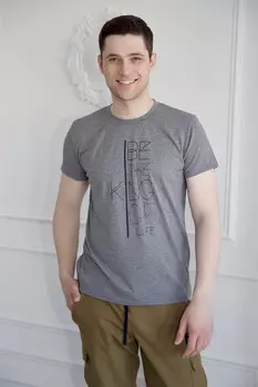 Муж. футболка "Конрад" Серый р. 48