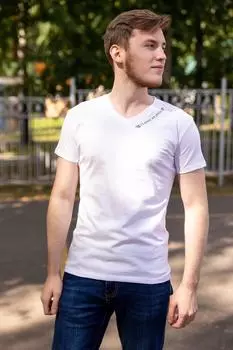 Муж. футболка "Мегал Белый" р. 52