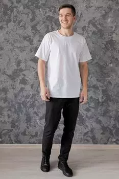 Муж. футболка "Мич Белый" р. 58