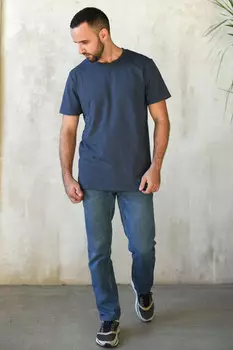 Муж. футболка "Основа" Индиго р. 52