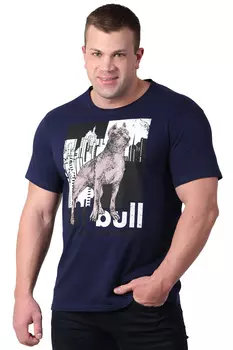 Муж. футболка "Питбуль Синий" р. 48