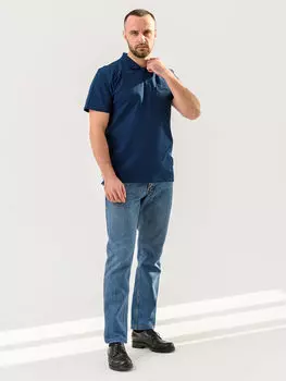 Муж. футболка "Поло Темно-синий" р. 56