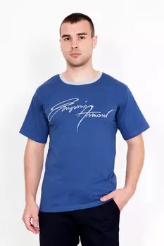Муж. футболка "Серджио" Синий р. 62