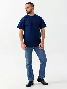 Муж. футболка "Стандарт Синий" р. 48