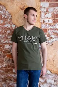 Муж. футболка "Стенли" Хаки р. 52