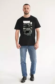 Муж. футболка "За рулем" Черный р. 52