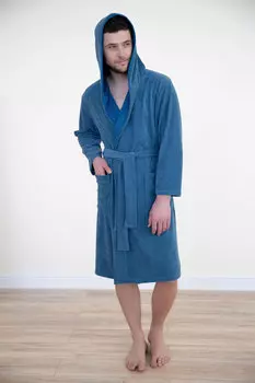 Муж. халат "Элвин" Синий р. 58