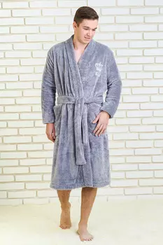 Муж. халат "King Серый" р. 56