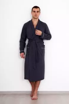 Муж. халат "Комфорт" Серый р. 54