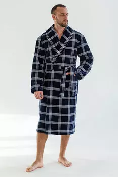 Муж. халат "Спенсер" Синий р. 54
