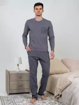 Муж. костюм арт. 16-0856 Серый р. 56