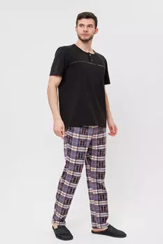 Муж. костюм домашний арт. 23-0398 Черный р. 60