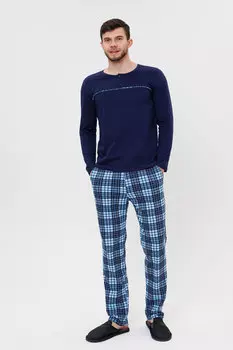 Муж. костюм домашний арт. 23-0402 Синий р. 56