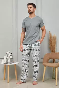 Муж. костюм домашний "Эмир" Серый р. 48