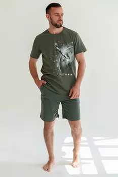 Муж. костюм домашний "Космос" Хаки р. 58