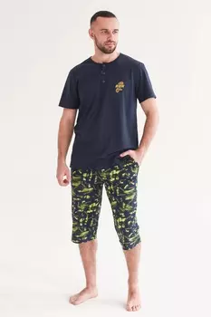 Муж. костюм домашний "Лайм" Темно-синий р. 58