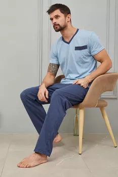 Муж. костюм домашний "Ральф" Синий р. 52