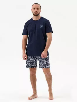 Муж. костюм домашний "Серфер" Синий р. 58