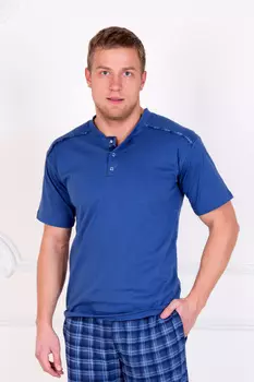 Муж. костюм "Клетка Синий" р. 54