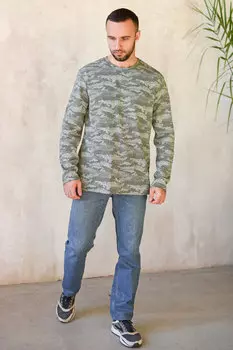 Муж. лонгслив "Основа" Зеленый р. 54