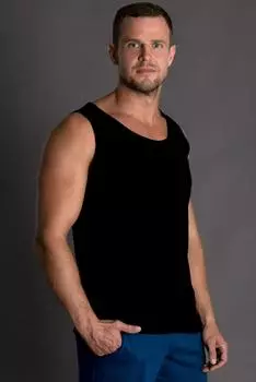 Муж. майка арт. 19-0704 Черный р. 62