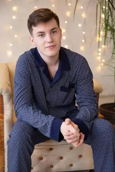 Муж. пижама "Алишер" Синий р. 48