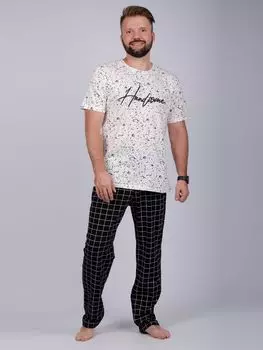 Муж. пижама "Блэкбёрн" Антрацит р. 58