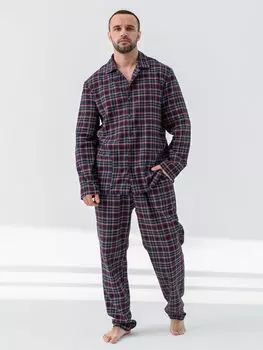 Муж. пижама "Добрый вечер" Синий р. 48