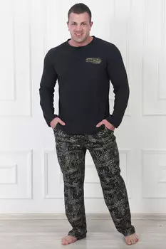 Муж. пижама "Гранж" Графит р. 56