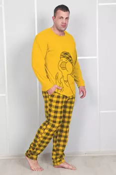 Муж. пижама "Гусь" Желтый р. 60
