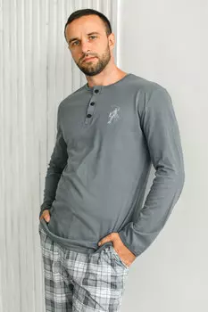 Муж. пижама "Ковбой" Серый р. 50