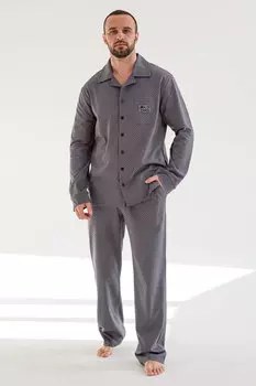 Муж. пижама "Мистер Твистер" Графит р. 52