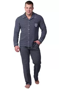 Муж. пижама "Традиция" Синий р. 56