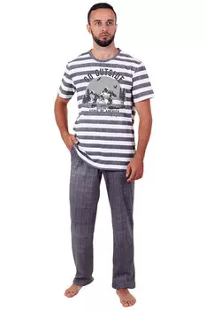 Муж. пижама "Вояж" Графит р. 58