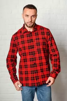 Муж. рубашка "Стиль" Гранатовый р. 54