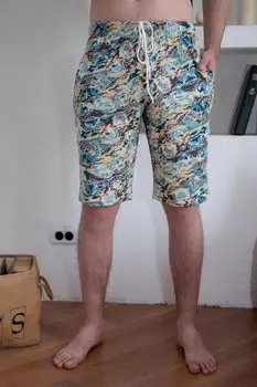 Муж. шорты "Пляж" Зеленый р. 58