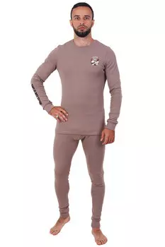 Муж. термобелье "Мишка" Кофейный р. 42