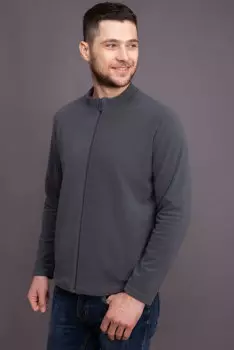 Муж. толстовка арт. 19-0821 Темно-серый р. 60