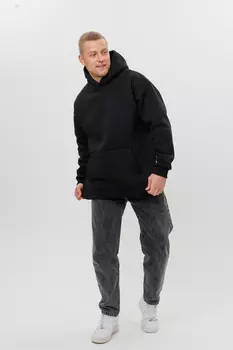 Муж. толстовка "арт. 23-0482 Черный" р. 56-58