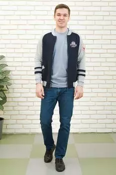 Муж. толстовка "Бомбер" р. 54