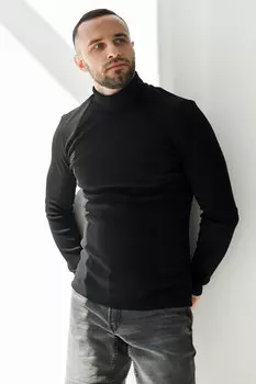 Муж. водолазка арт. 22-0511 Черный р. 54