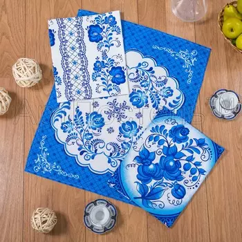 Набор полотенец "Гжель" р. 45х60