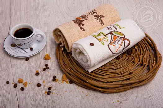 Набор полотенец "Кофе" Разноцветный р. 30х50