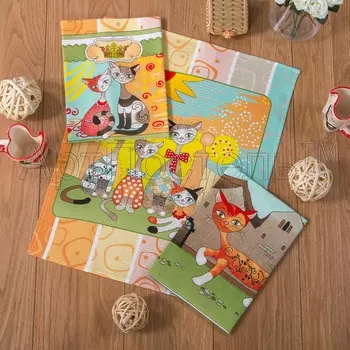 Набор полотенец "Кошкин дом" р. 45х60