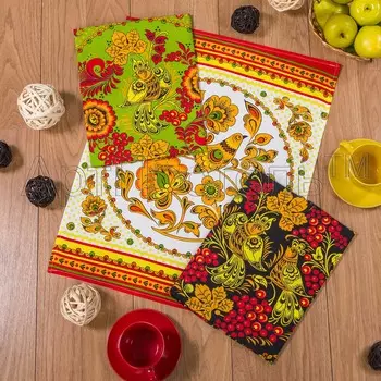 Набор полотенец "Золотая хохлома" р. 45х60