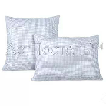 Наволочки "Клетка Серый" р. 50х70