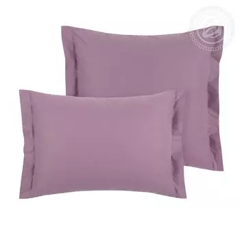 Наволочки с ушками "DE LUXE" Дымчатая роза р. 50х70